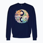 Bluza damska z nadrukiem - Kwiatowy Yin Yang