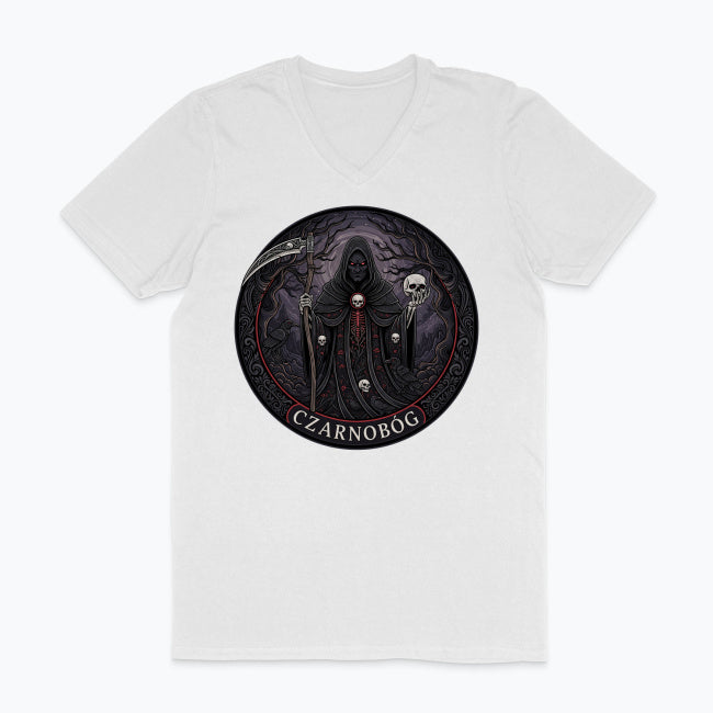 Męska koszulka V-neck - Czarnobóg - Mitologia słowiańska