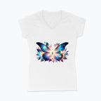 Koszulka damska V-neck - Bajkowy motyl