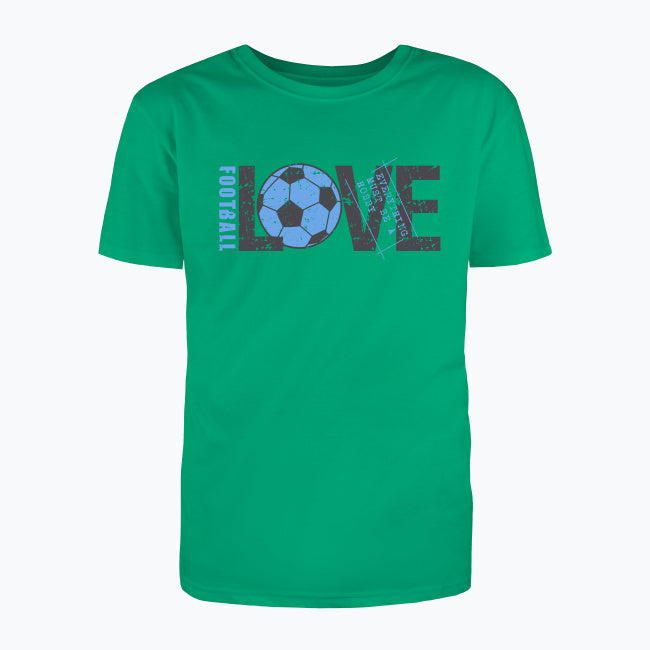 T-shirt męski z nadrukiem - Love football