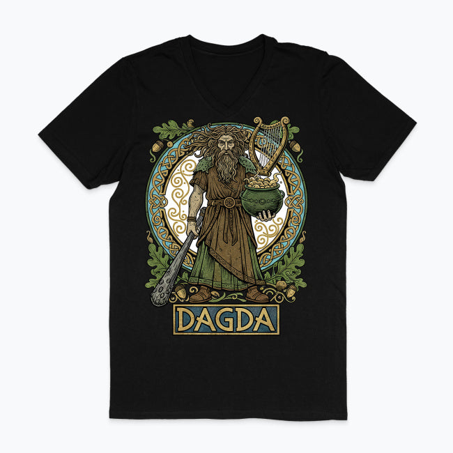 Męska koszulka V-neck - Dagda - Mitologia celtycka