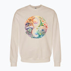 Bluza damska z nadrukiem - Kwiatowy Yin Yang