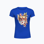 T-shirt damski - Maska karnawałowa