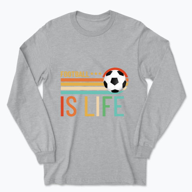 Męska koszulka z długim rękawem - Football is life