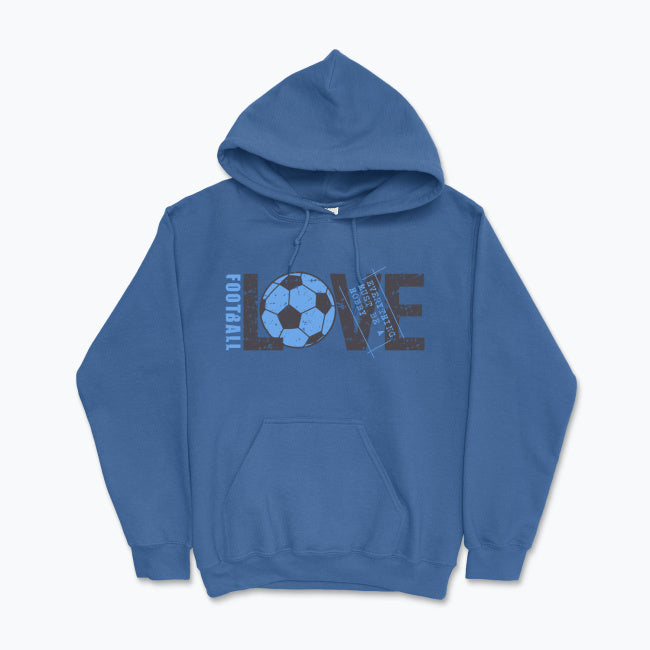 Bluza męska z kapturem - Love Football
