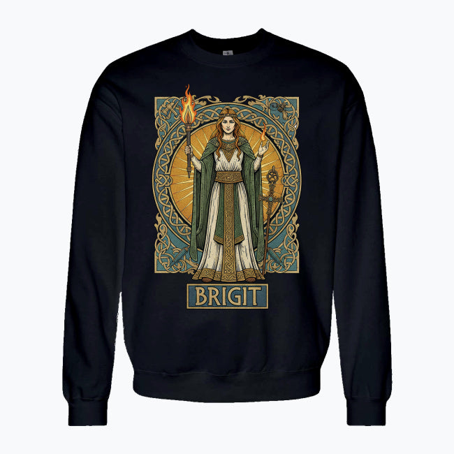 Bluza damska z nadrukiem - Brigit - Mitologia celtycka
