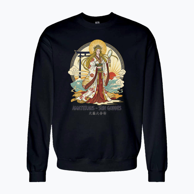 Bluza damska z nadrukiem - Amateraus - Mitologia Japońska