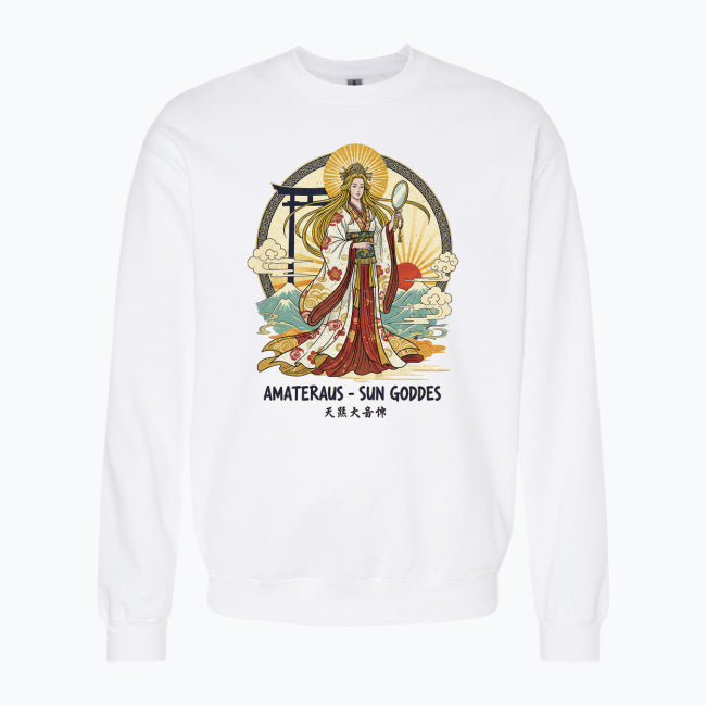 Bluza damska z nadrukiem - Amateraus - Mitologia Japońska