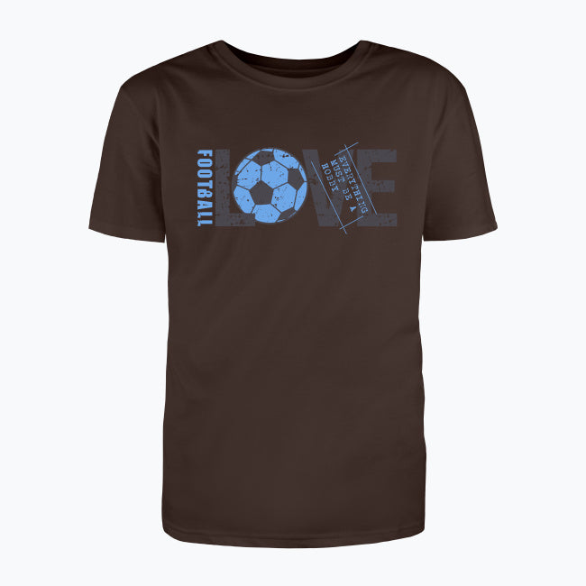 T-shirt męski z nadrukiem - Love football