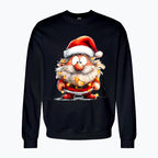 Bluza męska z nadrukiem - Przystrojony mikołaj