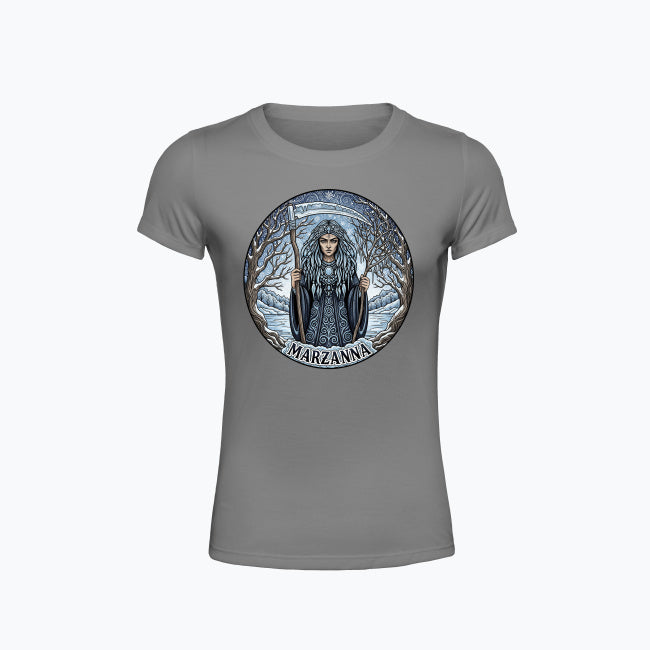 T-shirt damski z nadrukiem - Marzanna - Mitologia słowiańska