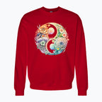 Bluza damska z nadrukiem - Kwiatowy Yin Yang