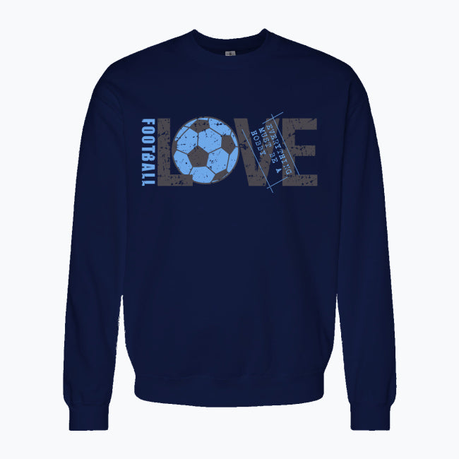 Bluza męska z nadrukiem - Love football
