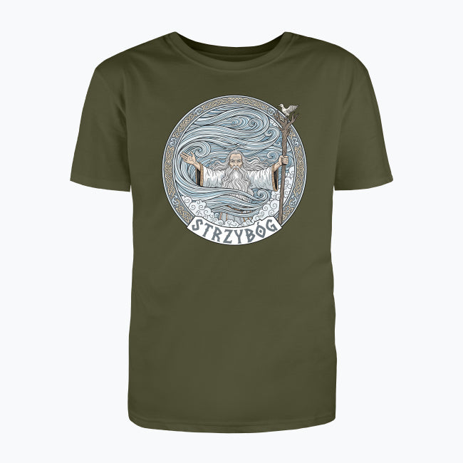 T-shirt męski z nadrukiem - Strzybóg - Mitologia słowiańska