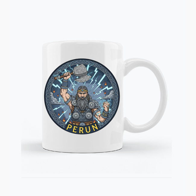 Kubek z nadrukiem - Perun - Mitologia słowiańska