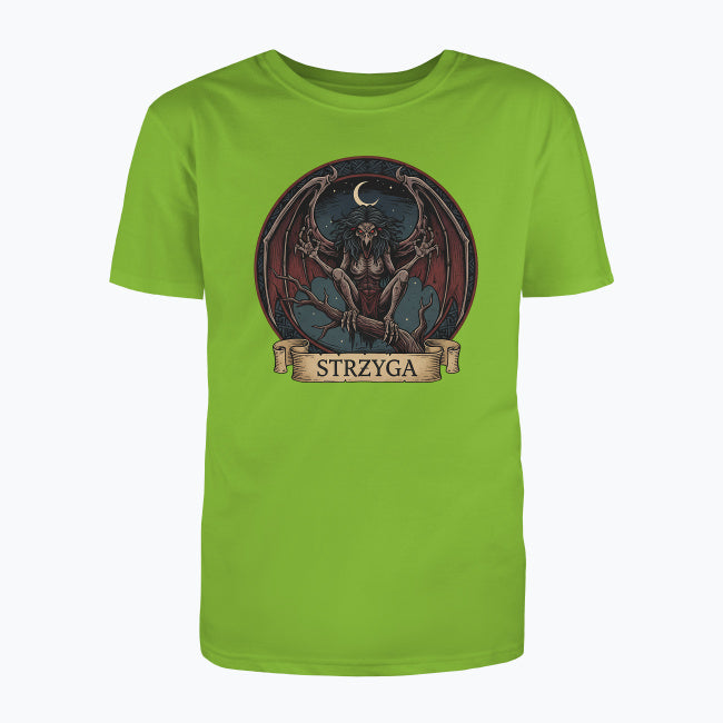 T-shirt męski z nadrukiem - Strzyga - Mitologia słowiańska