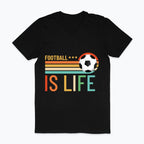 Męska koszulka V-neck - Football is life