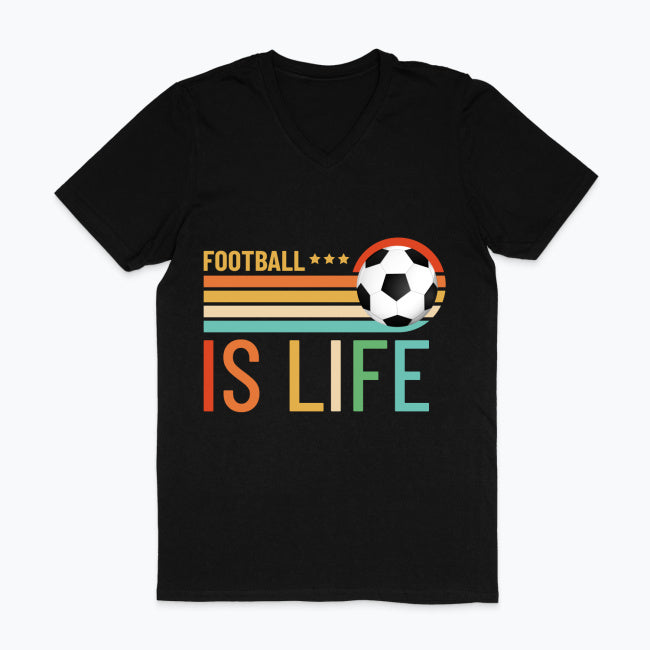 Męska koszulka V-neck - Football is life