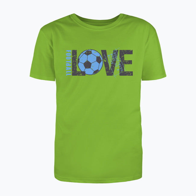 T-shirt męski z nadrukiem - Love football