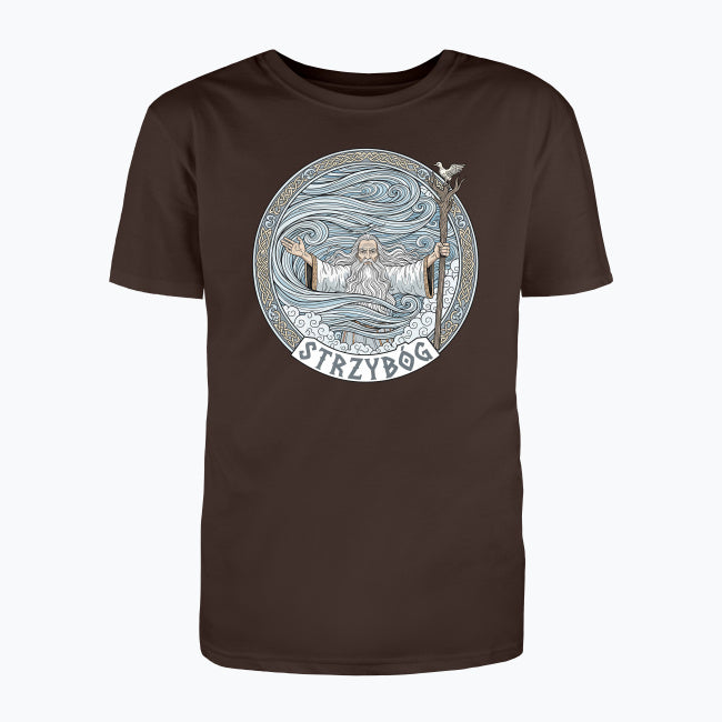 T-shirt męski z nadrukiem - Strzybóg - Mitologia słowiańska