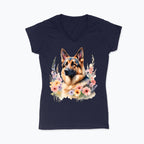 Koszulka damska V-neck - Owczarek Niemiecki
