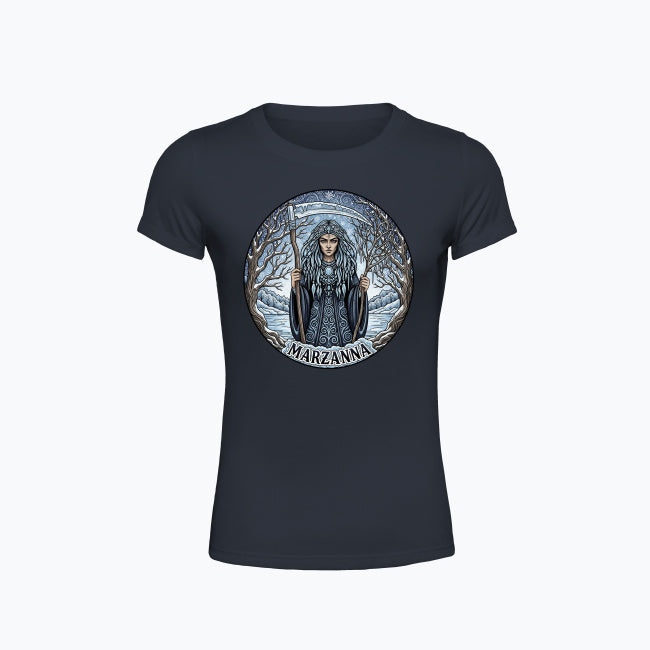 T-shirt damski z nadrukiem - Marzanna - Mitologia słowiańska
