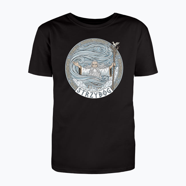 T-shirt męski z nadrukiem - Strzybóg - Mitologia słowiańska