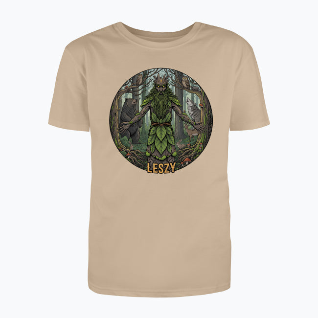 T-shirt męski z nadrukiem - Leszy - Mitologia słowiańska