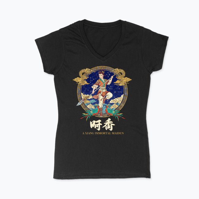 Koszulka damska V-neck - A Xiang Immortal Maiden - Mitologia japońska