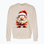 Bluza męska z nadrukiem - Przystrojony mikołaj
