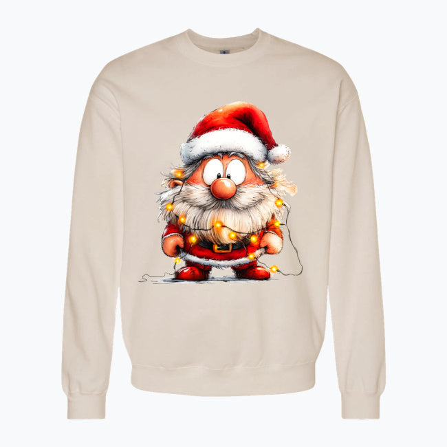 Bluza męska z nadrukiem - Przystrojony mikołaj