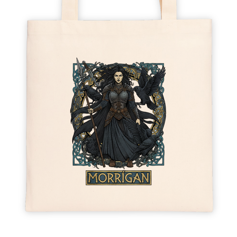 Torba bawełniana z nadrukiem - Mitologia Celtycka – Morrigan