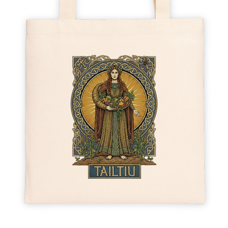 Torba bawełniana z nadrukiem - Mitologia Celtycka – Tailtiu