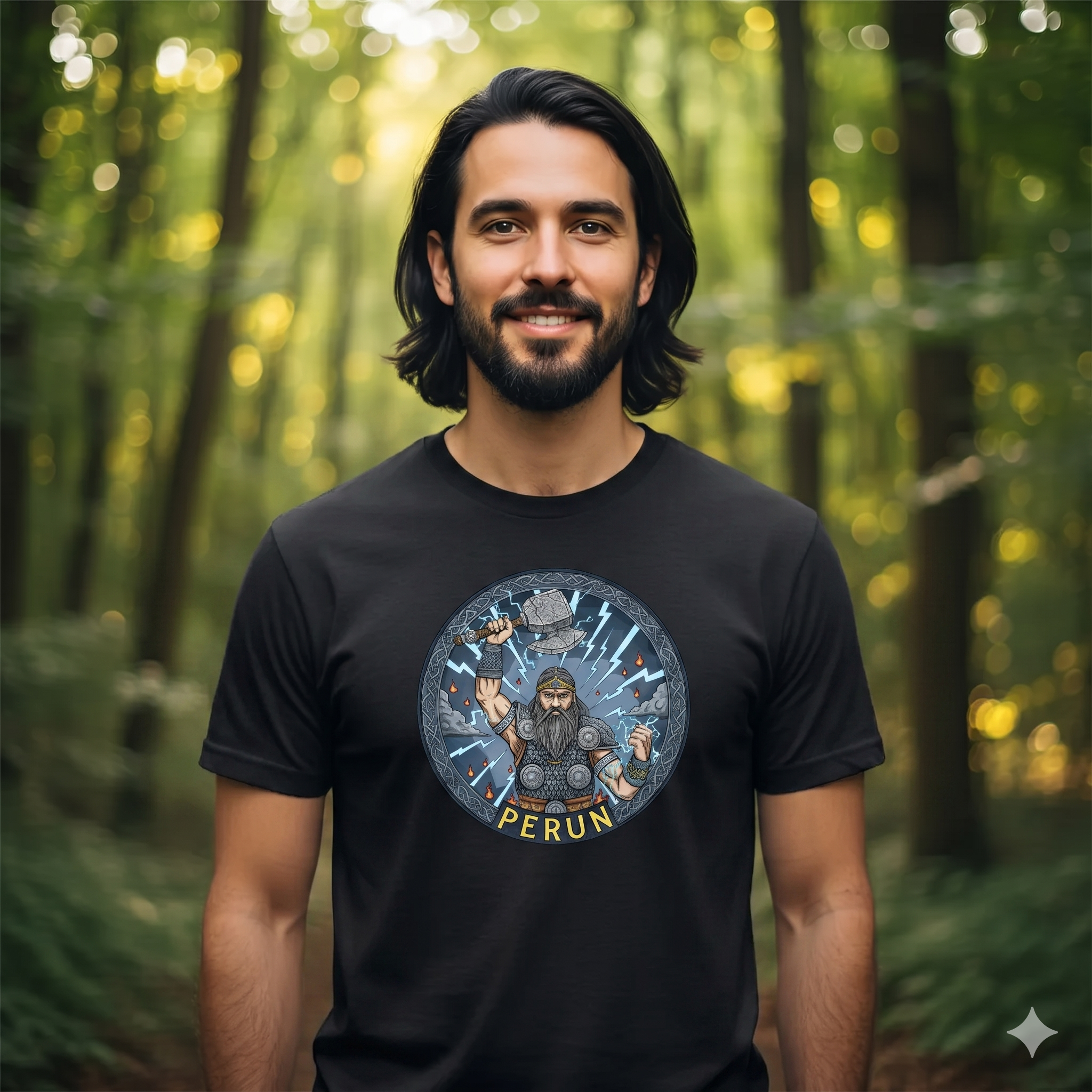 T-shirt męski - Perun - Mitologia słowiańska