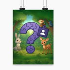 Plakat personalizowany z własnym nadrukiem w stylu kultowej animacji