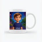 Kubek personalizowany z własnym nadrukiem w stylu animacji 3D