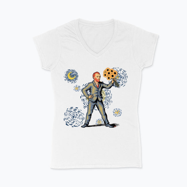 Koszulka damska V-neck - Vincent van Gogh