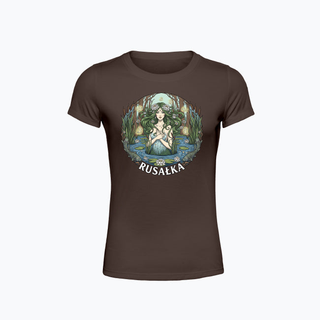 T-shirt damski z nadrukiem - Rusałka - Mitologia słowiańska