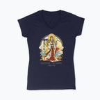 Koszulka damska V-neck - Amateraus - Mitologia japońska