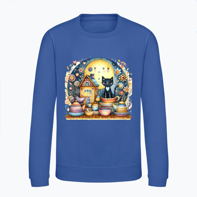 Bluza dziecięca - Kotek w porcelanie