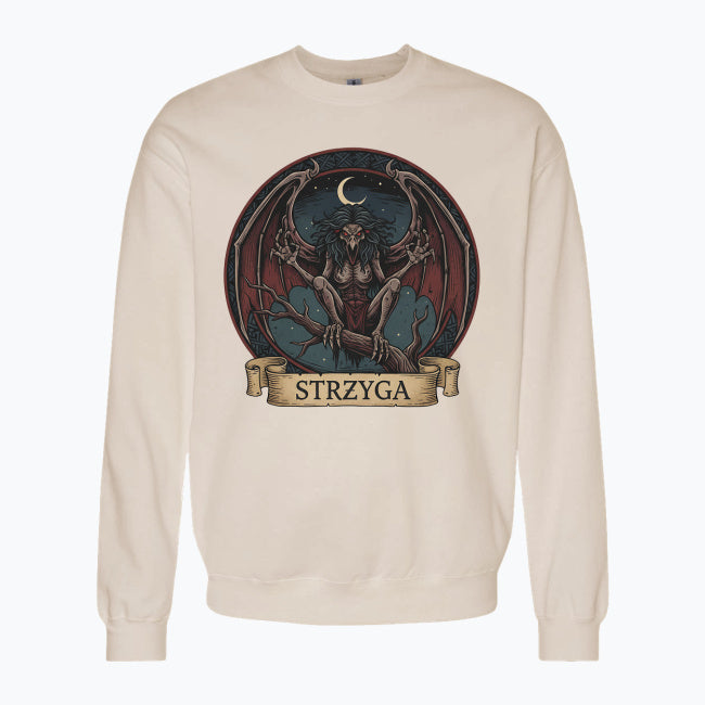 Bluza męska z nadrukiem - Strzyga - Mitologia słowiańska