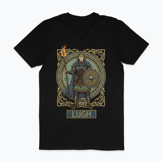 Męska koszulka V-neck - Lugh - Mitologia celtycka