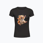 T-shirt damski - Szalony chomik