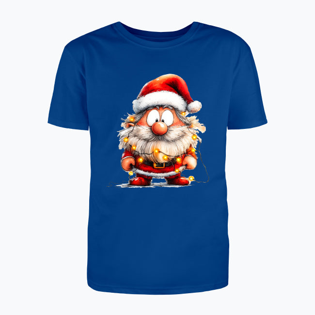 T-shirt męski z nadrukiem - Przystrojony Mikołaj