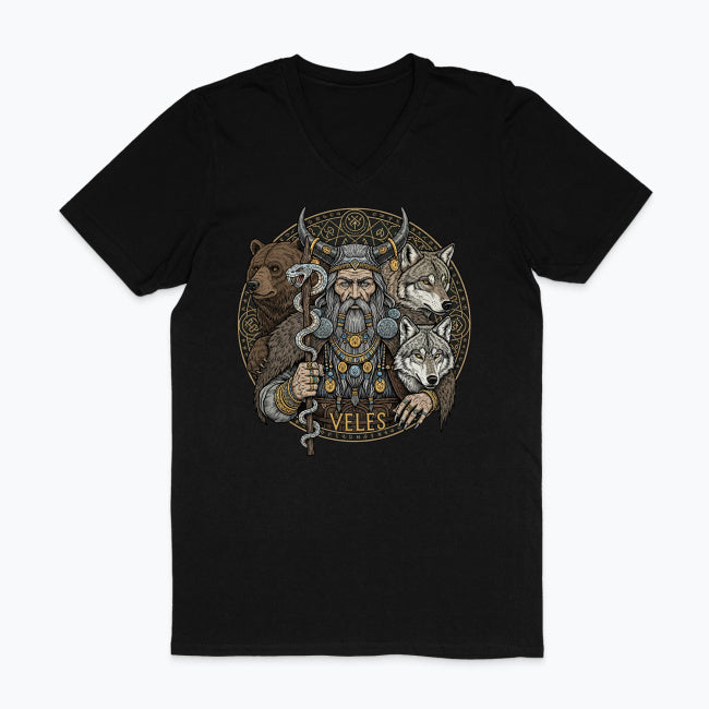 Męska koszulka V-neck - Veles - Mitologia słowiańska
