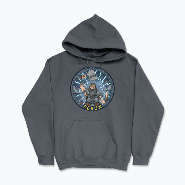 Bluza męska z kapturem - Perun - Mitologia słowiańska