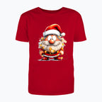 T-shirt męski z nadrukiem - Przystrojony Mikołaj