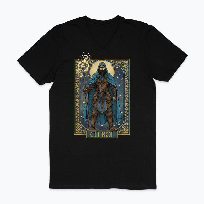 T-shirt męski V-neck - Cu Roi - Mitologia celtycka