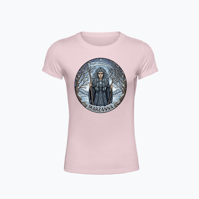 T-shirt damski z nadrukiem - Marzanna - Mitologia słowiańska