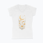 Koszulka damska V-neck - Księżyc w nowiu